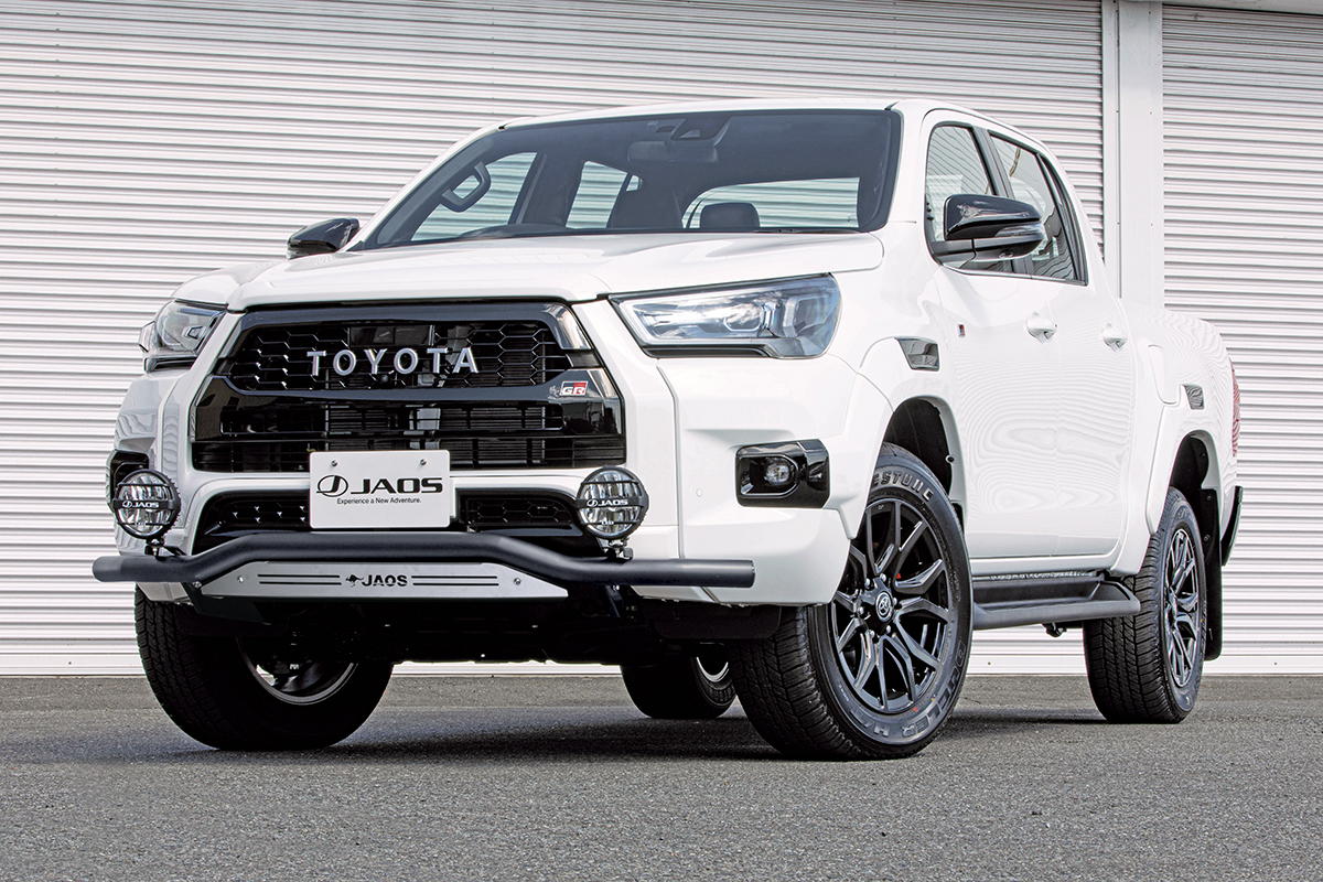 ジャオス　フロントスキッドバー ブラック/ブラスト ハイラックス 125系 JAOS フロントスキッドバー ブラック／ブラスト ハイラックス 125系 Z